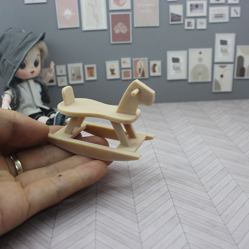 1:12 Miniature Wooden Rocking Horse