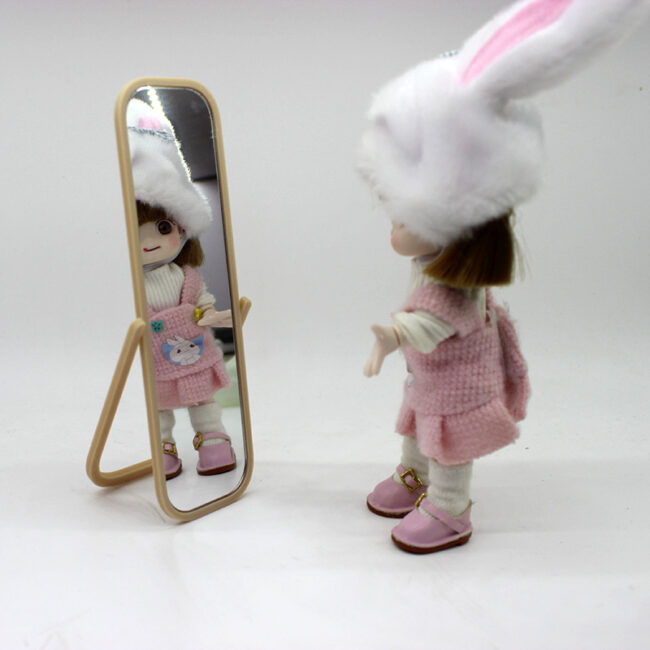 1:12 miniature full-length floor mirror