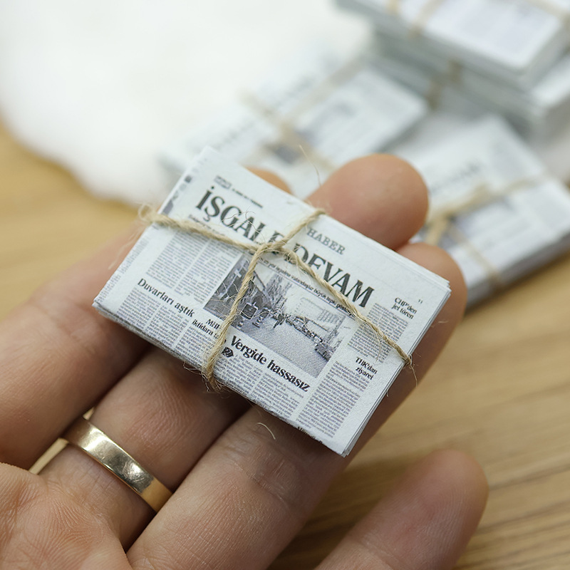 1:12 Miniature English Newspaper Prop