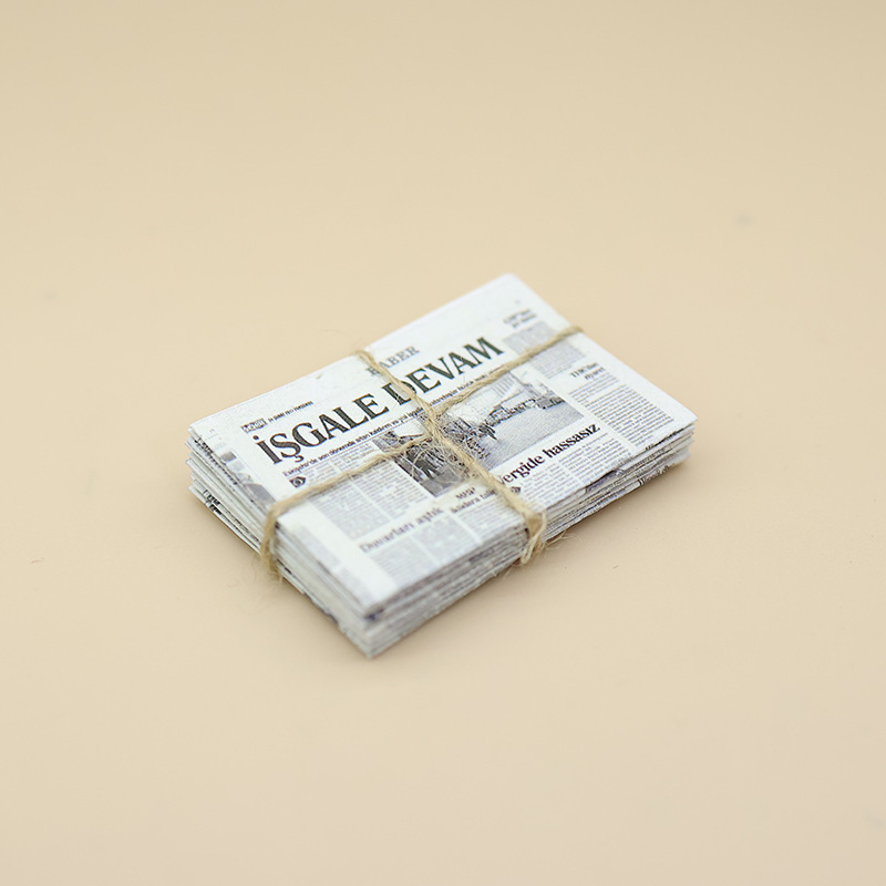 1:12 Miniature English Newspaper Prop