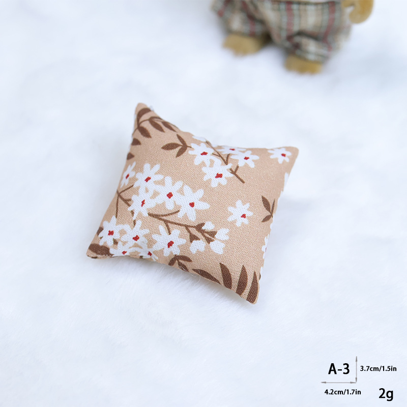 1:12 Miniature Fabric Throw Pillow