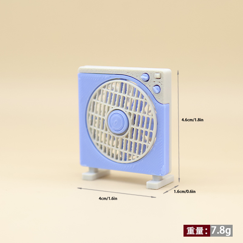 1:12 Miniature Vintage Desk Fan