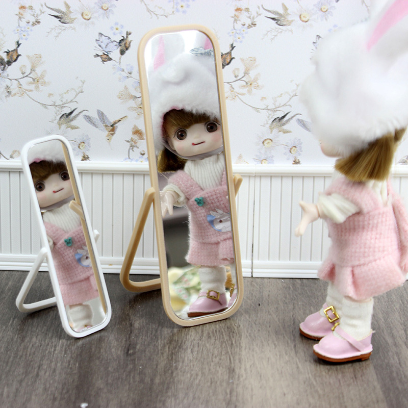 1:12 miniature full-length floor mirror