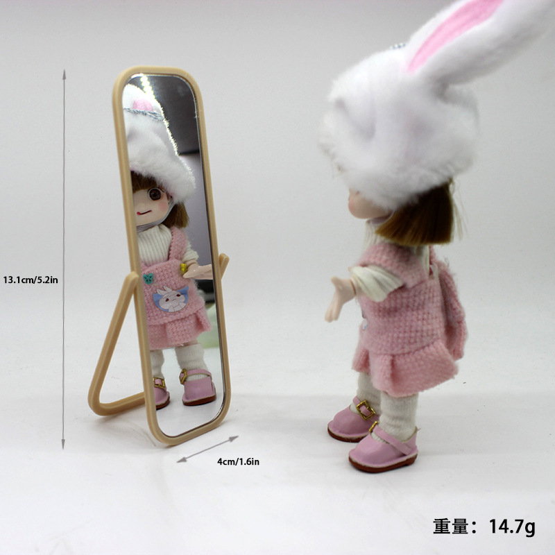 1:12 miniature full-length floor mirror