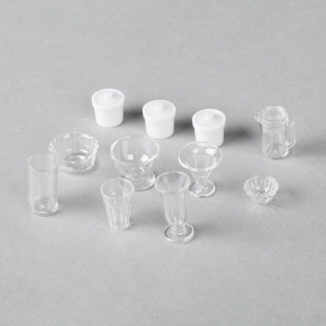 1:12 Miniature Clear Wine Glass Prop