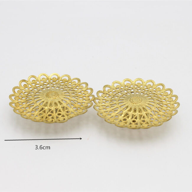 1:12 miniature gold cake stand