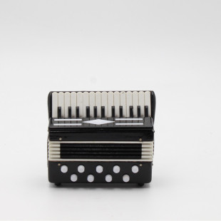 1:12 miniature wooden accordion musical instrument for dollhouse