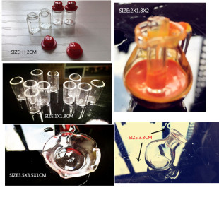 1:12 Miniature Glass Spice Jam and Candy Jar Set