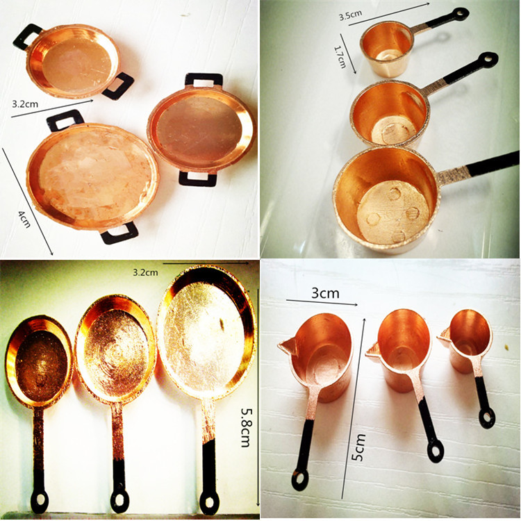 1:12 Miniature Metal Kitchen Cutlery Set - Image 6