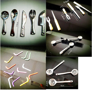 1:12 miniature kitchen utensil and cookware prop set