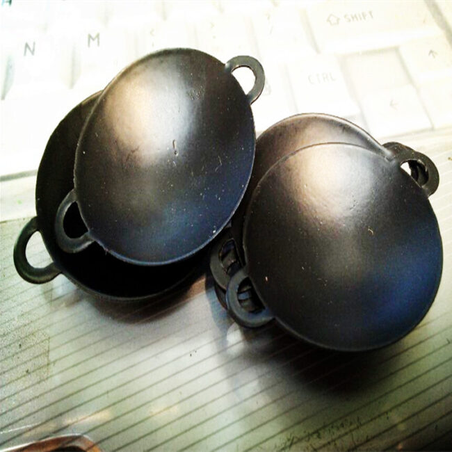 1:12 Miniature Aluminum Wok Pan Set