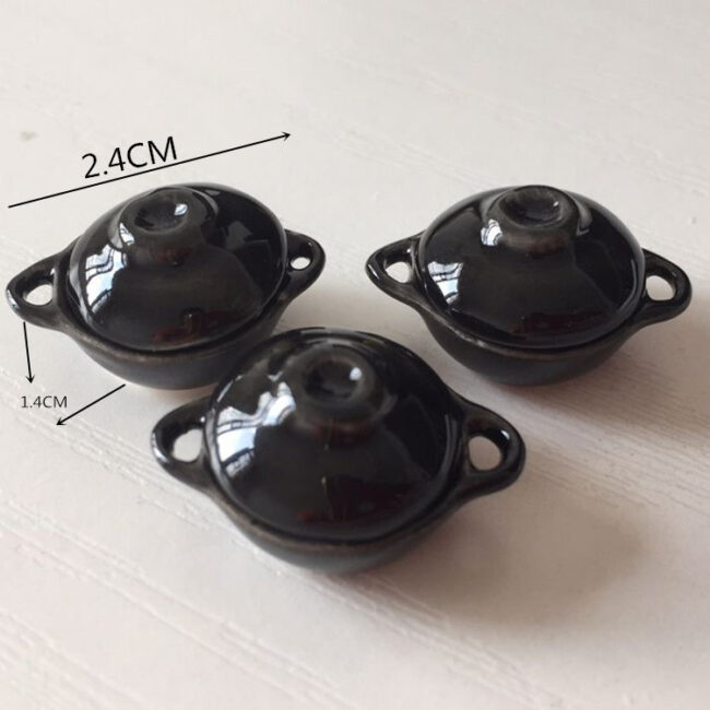 1:12 Miniature Ceramic Claypot Rice Bowl