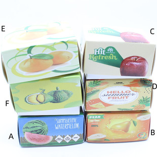 1:12 miniature printed fruit crate boxes assortment for dollhouse