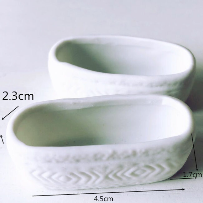 1:12 Miniature Terracotta Trough Planters Set