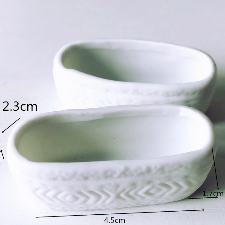 1:12 Miniature Terracotta Trough Planters Set
