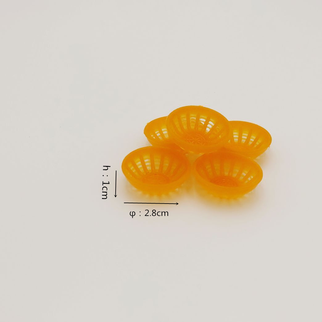 1:12 Miniature Red Slatted Baskets Set of 5 - Image 2
