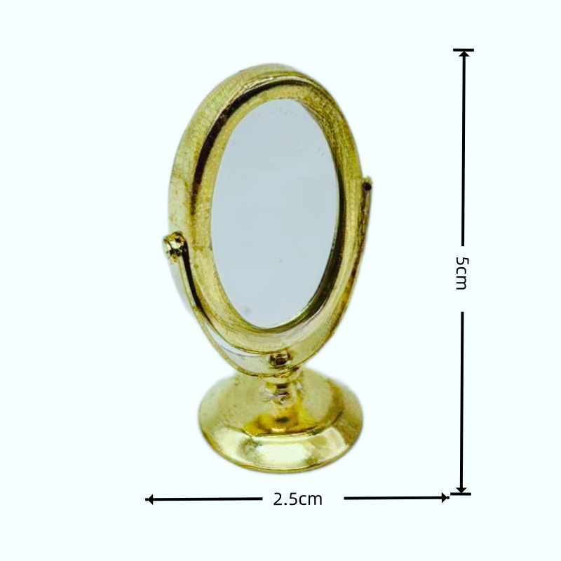 1:12 Miniature Perfume Bottles Set on Gold Tray