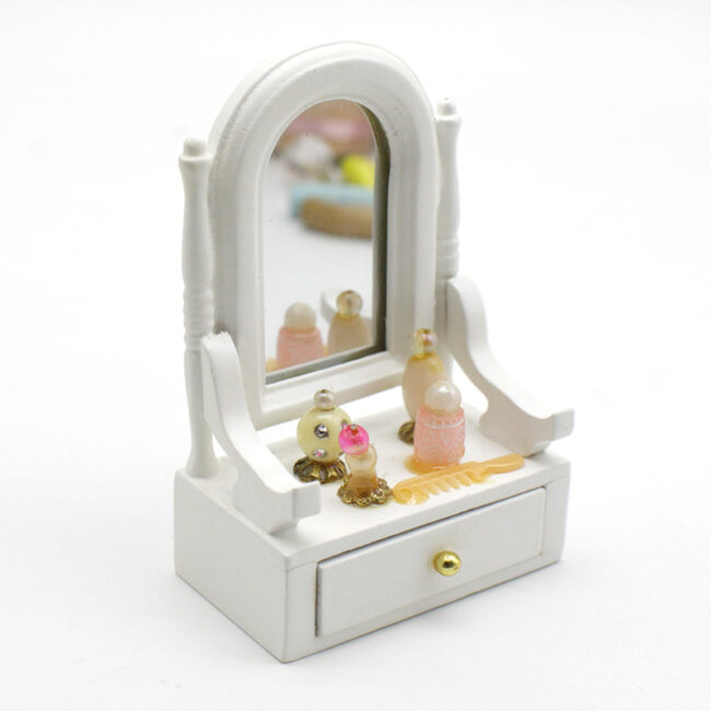 1:12 Miniature European Mirror Cabinet Set