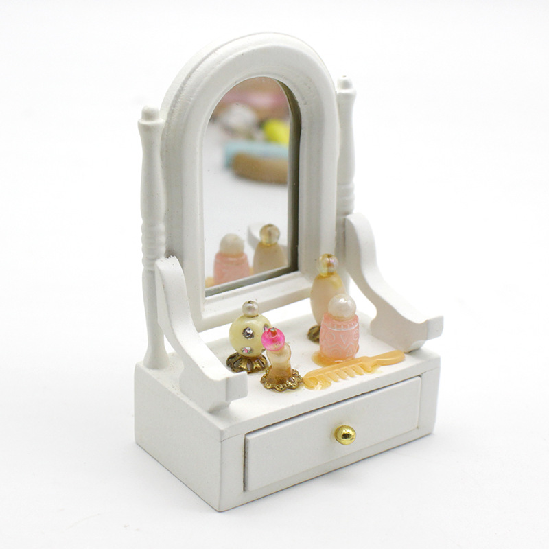 1:12 Miniature European Mirror Cabinet Set
