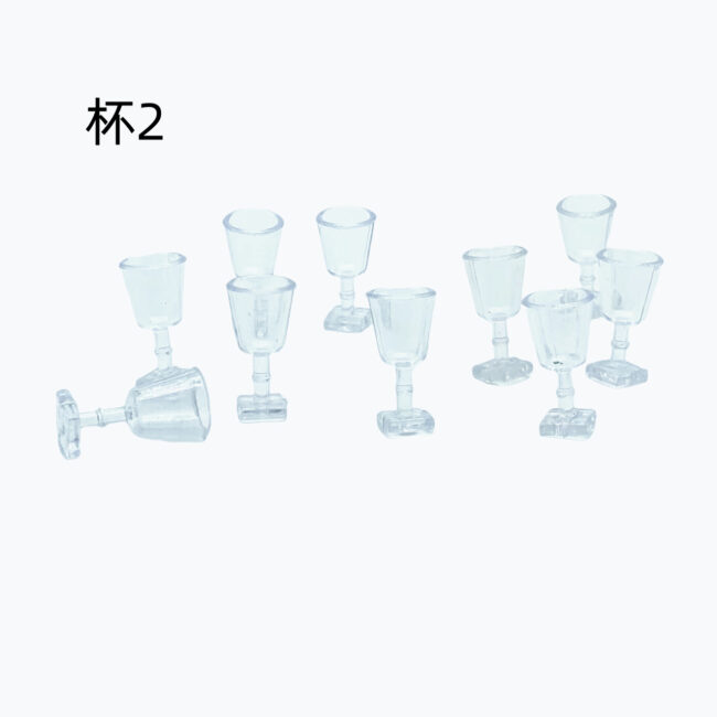 1:12 Miniature Clear Wine and Dessert Goblets