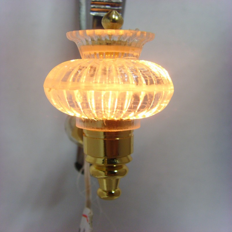 1:12 Miniature 12V Wall Sconce Lamp