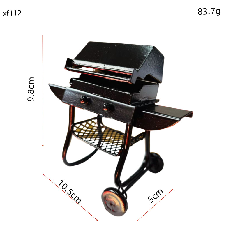 1:12 Miniature BBQ Grill Prop - Image 2