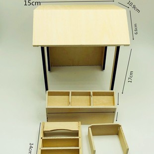 1:12 Miniature Clay Tiny House Model for Dollhouse Decor