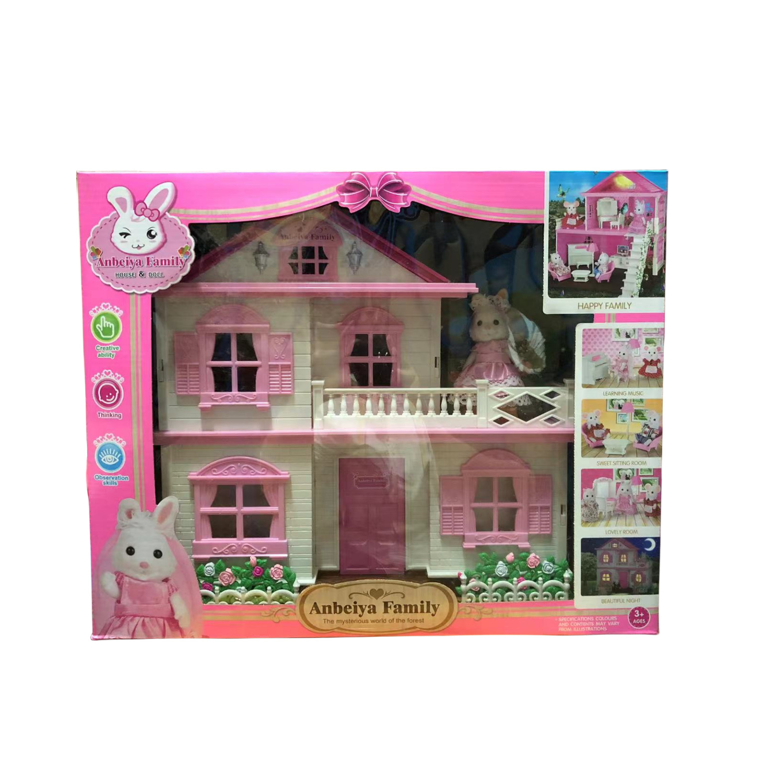 1:12 Miniature Forest Animal Villa Playset - Image 4