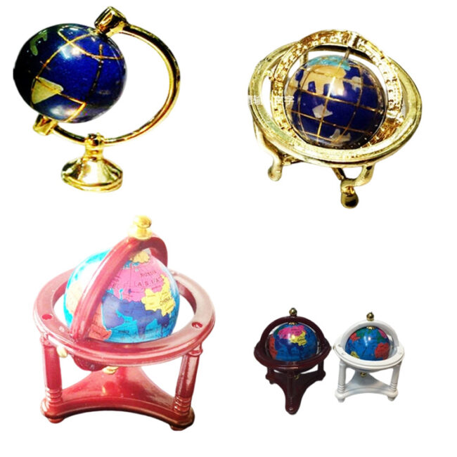 1:12 Miniature Antique-Style Desk Globe