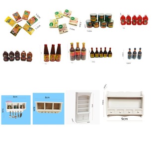 1:12 Miniature Kitchen Seasoning Rack for Dollhouse