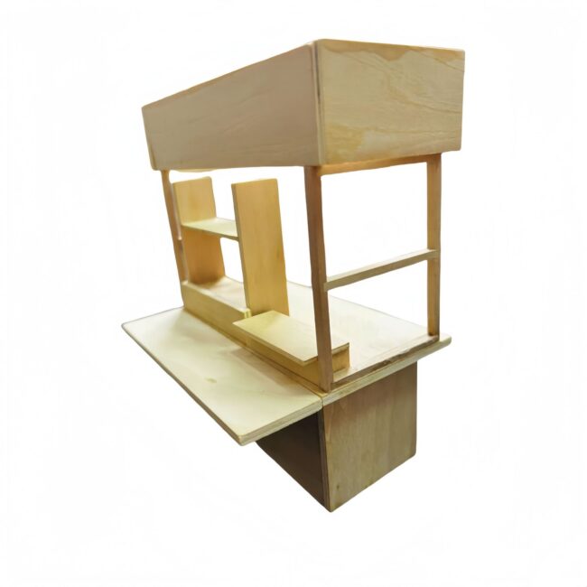1:12 Miniature Hong Kong Style Wooden Market Stall