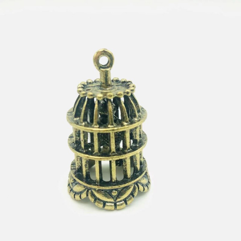 1:12 Miniature Antique Bronze Birdcage