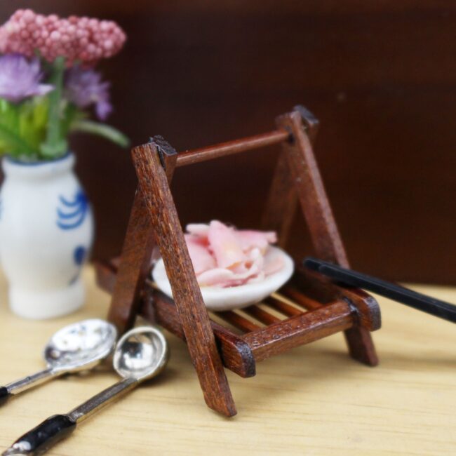 1:12 Miniature Wooden Sushi Tray