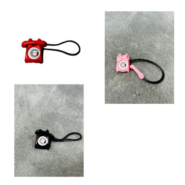 1:12 Miniature Retro Desk Telephone Prop