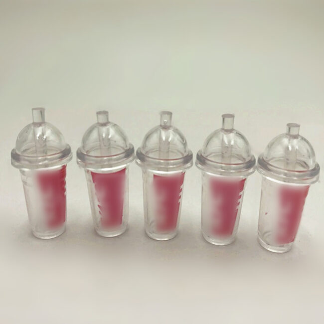 1:12 Miniature Dome-Lid Beverage Cups Set