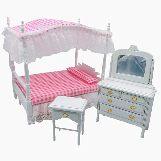 1:12 Miniature Bedroom Furniture Set