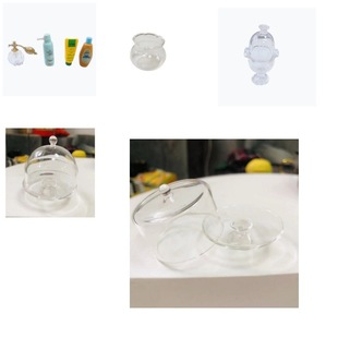 1:12 Miniature Glass Ice Cream and Wine Goblet Set