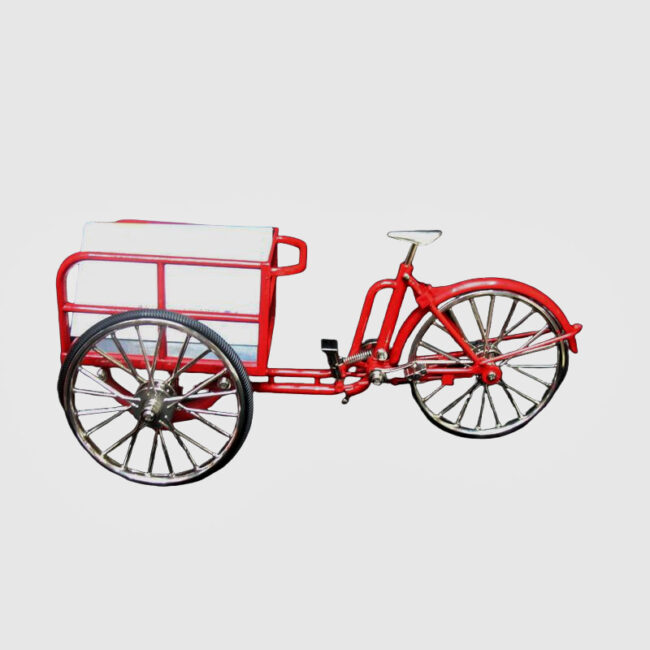 1:12 Miniature Alloy Cargo Delivery Tricycle