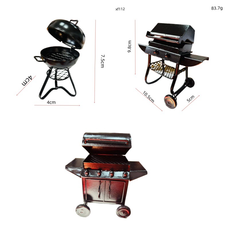 1:12 Miniature BBQ Grill Prop - Image 4