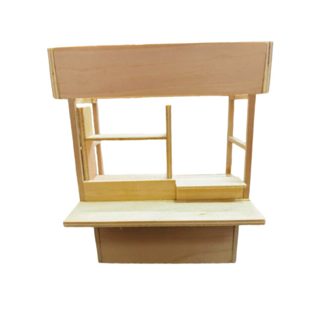 1:12 Miniature Hong Kong Style Wooden Market Stall