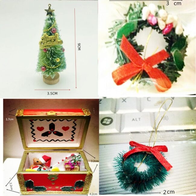1:12 Miniature Christmas Treasure Chest with Toys