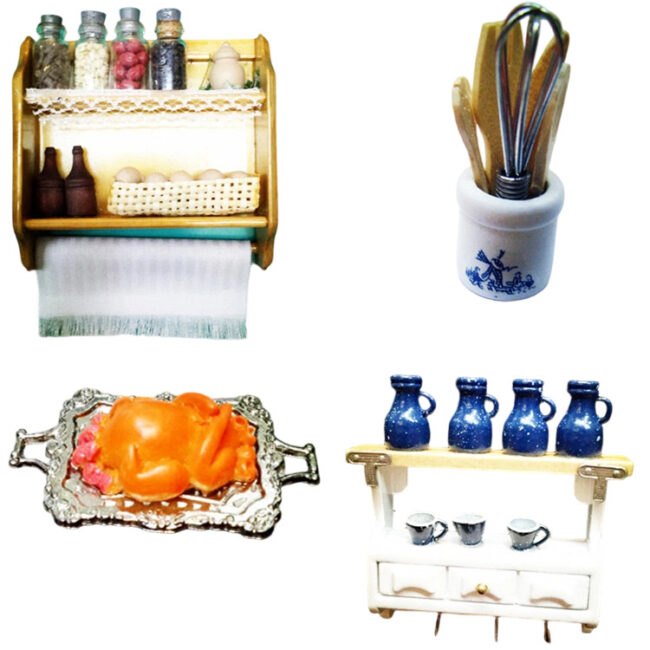 1:12 Miniature Baking Whisk and Kitchen Tool Set