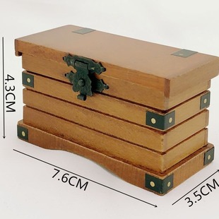 1:12 miniature wooden storage crate boxes for dollhouse