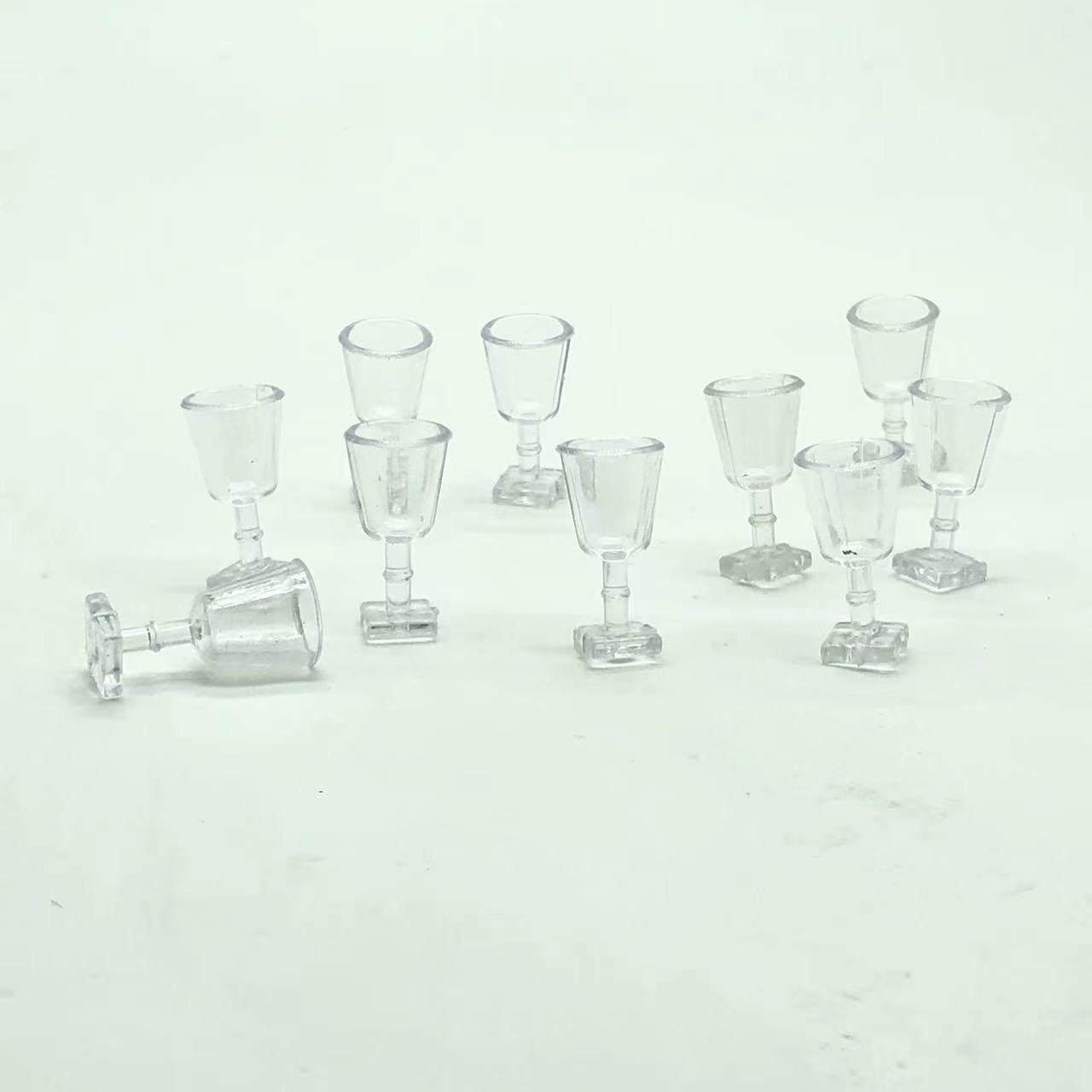 1:12 Miniature Clear Wine and Dessert Goblets