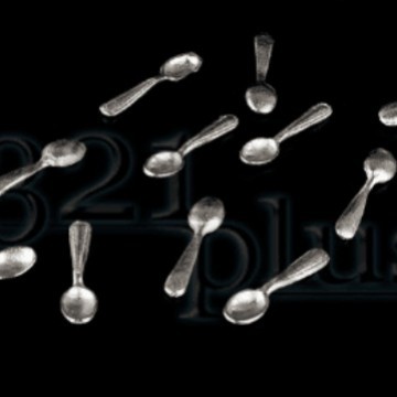 1:12 Miniature Silver Beaded Cutlery Set