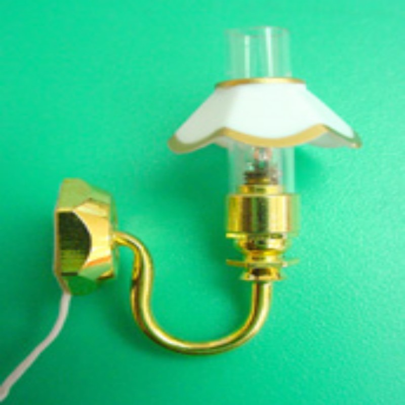 1:12 Miniature 12V Wall Sconce Lamp - Image 3