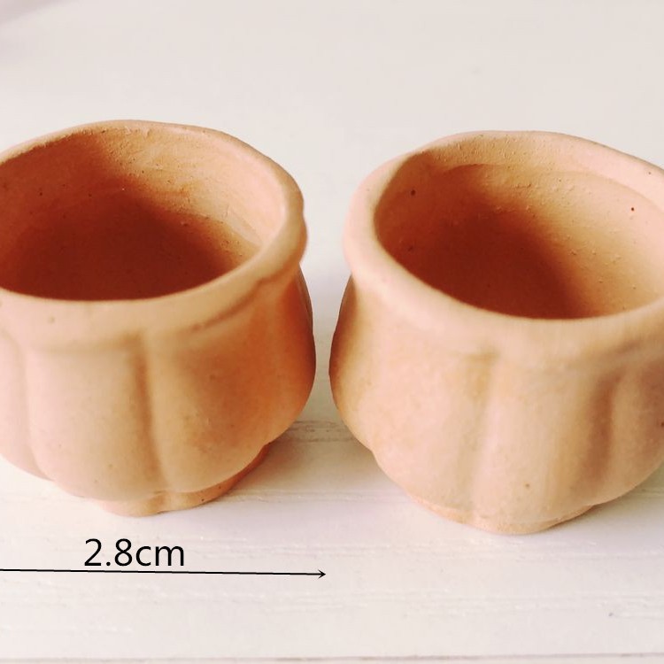 1:12 Miniature Terracotta Trough Planters Set