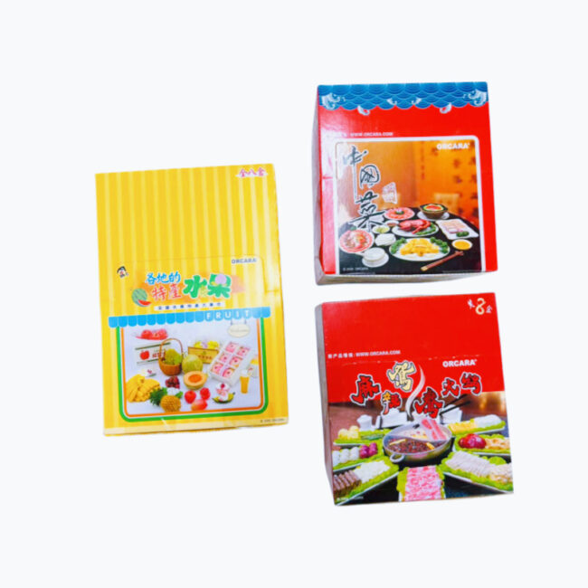 1:12 Miniature Hot Pot and Fruit Food Set