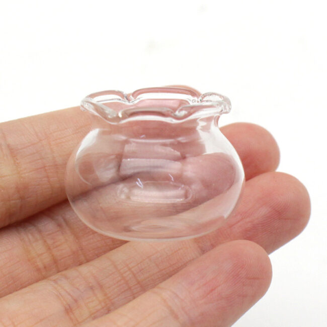 1:12 Miniature Glass Fishbowl Aquarium Prop